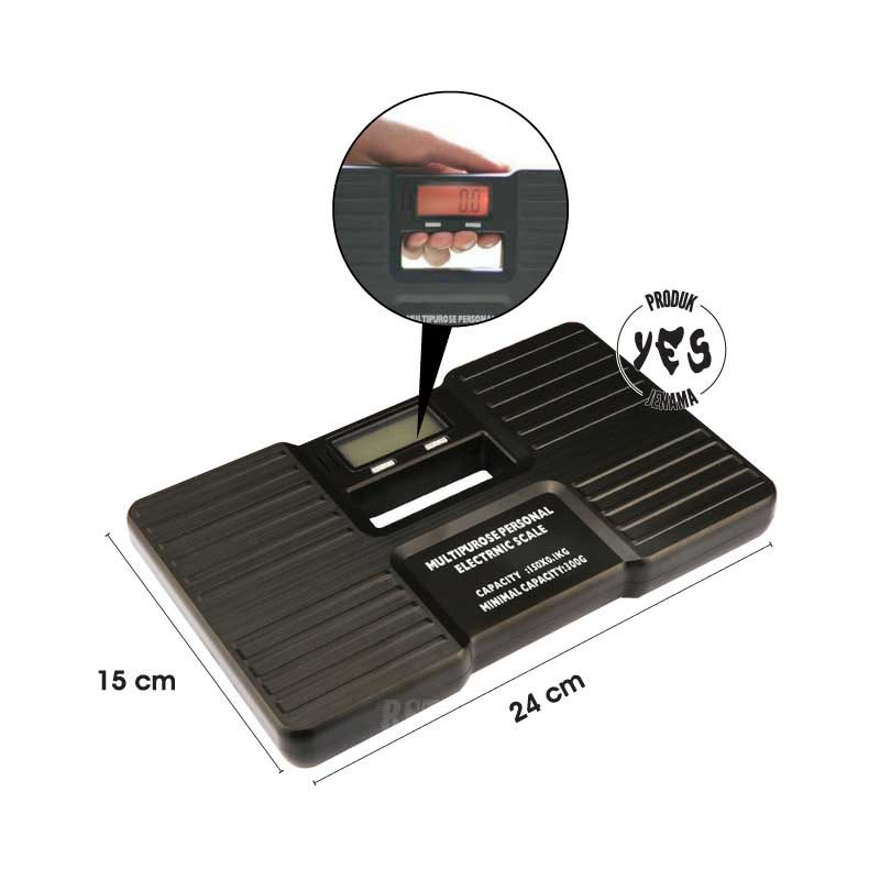 Penimbang Berat Digital Mudah Alih - 便携式电子体重秤 - Portable Digital Weight Scale