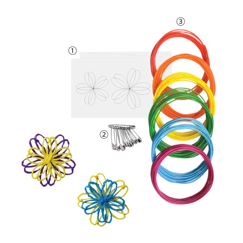 Set Penghasilan Kerongsang Bunga - 花朵胸针材料包