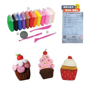 Set Penghasilan Magnet Kek Cawan - 杯子蛋糕磁铁材料包