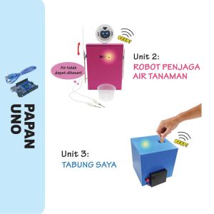 PAPAN UNO - Set Penghasilan Robot Penjaga Air Tanaman & Tabung Saya