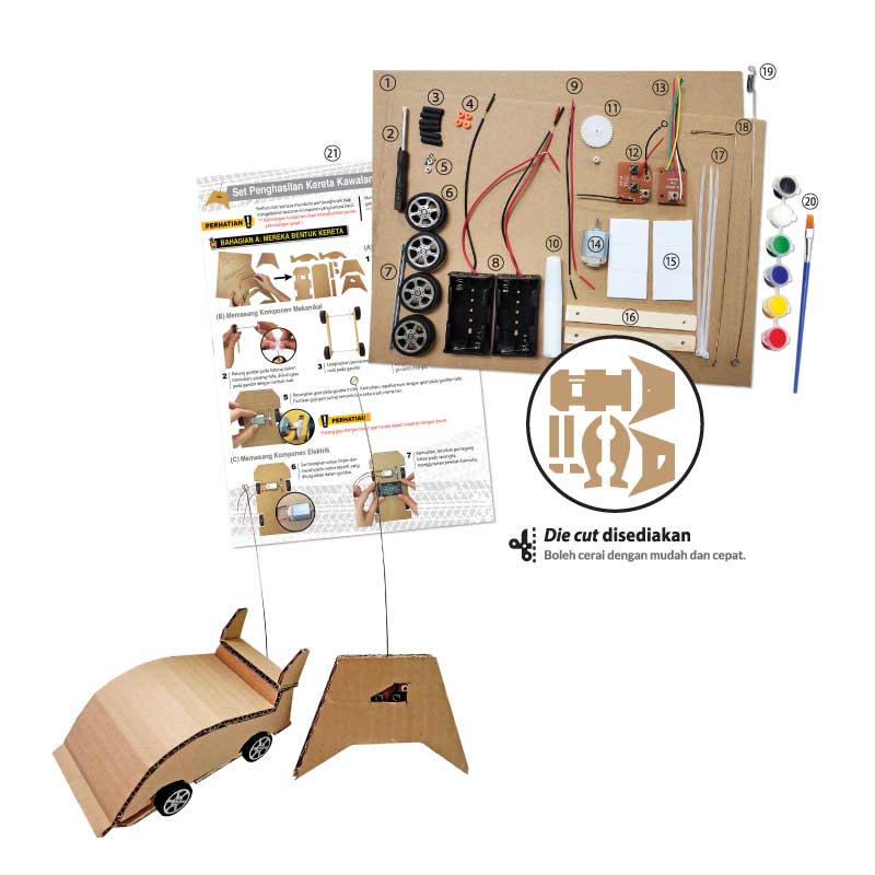 Set Penghasilan Kereta Kawalan Jauh