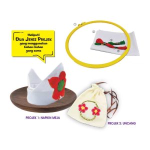 Set Penghasilan Napkin Meja dan Uncang