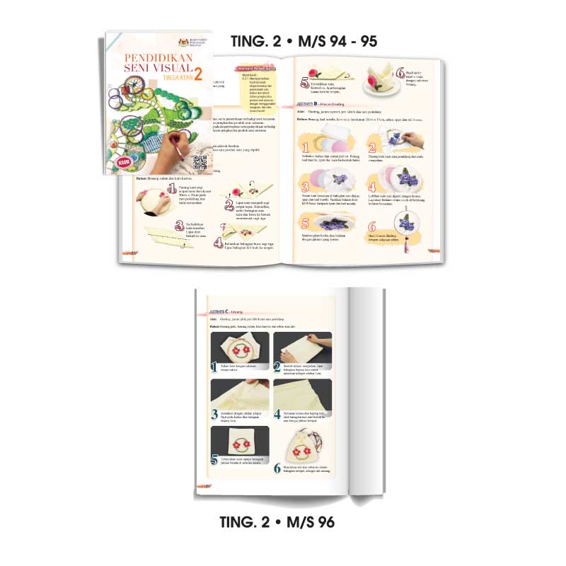 Set Penghasilan Napkin Meja dan Uncang - Image 2