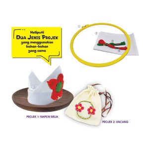 Set Penghasilan Napkin Meja dan Uncang
