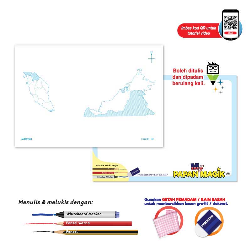 MyPapan Magik Pembelajaran Peta Malaysia