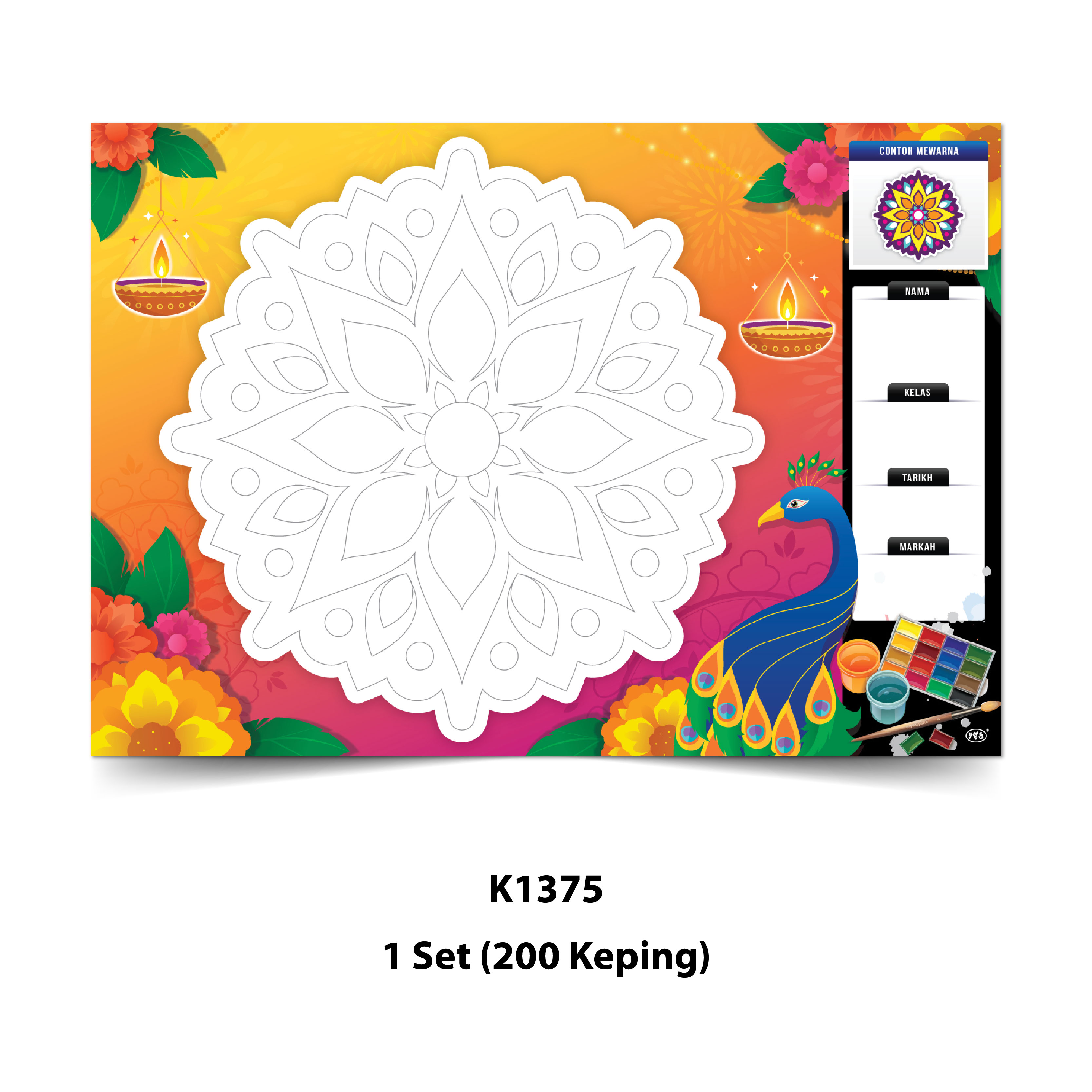 Rampaian Mewarna Kolam Deepavali - Image 3