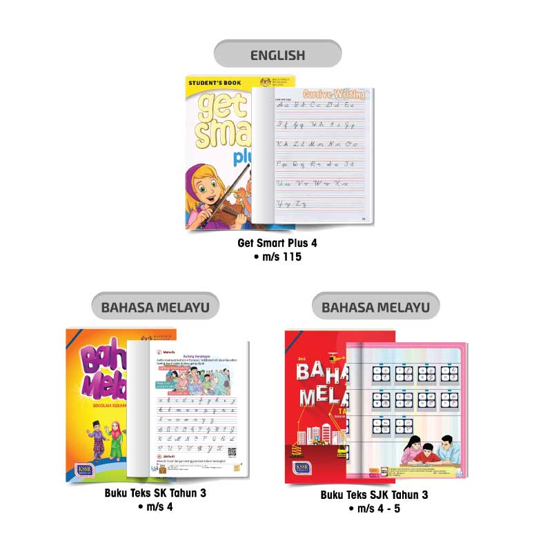 Lembaran Rangkai Kata - Cursive Writing Worksheet - Image 2