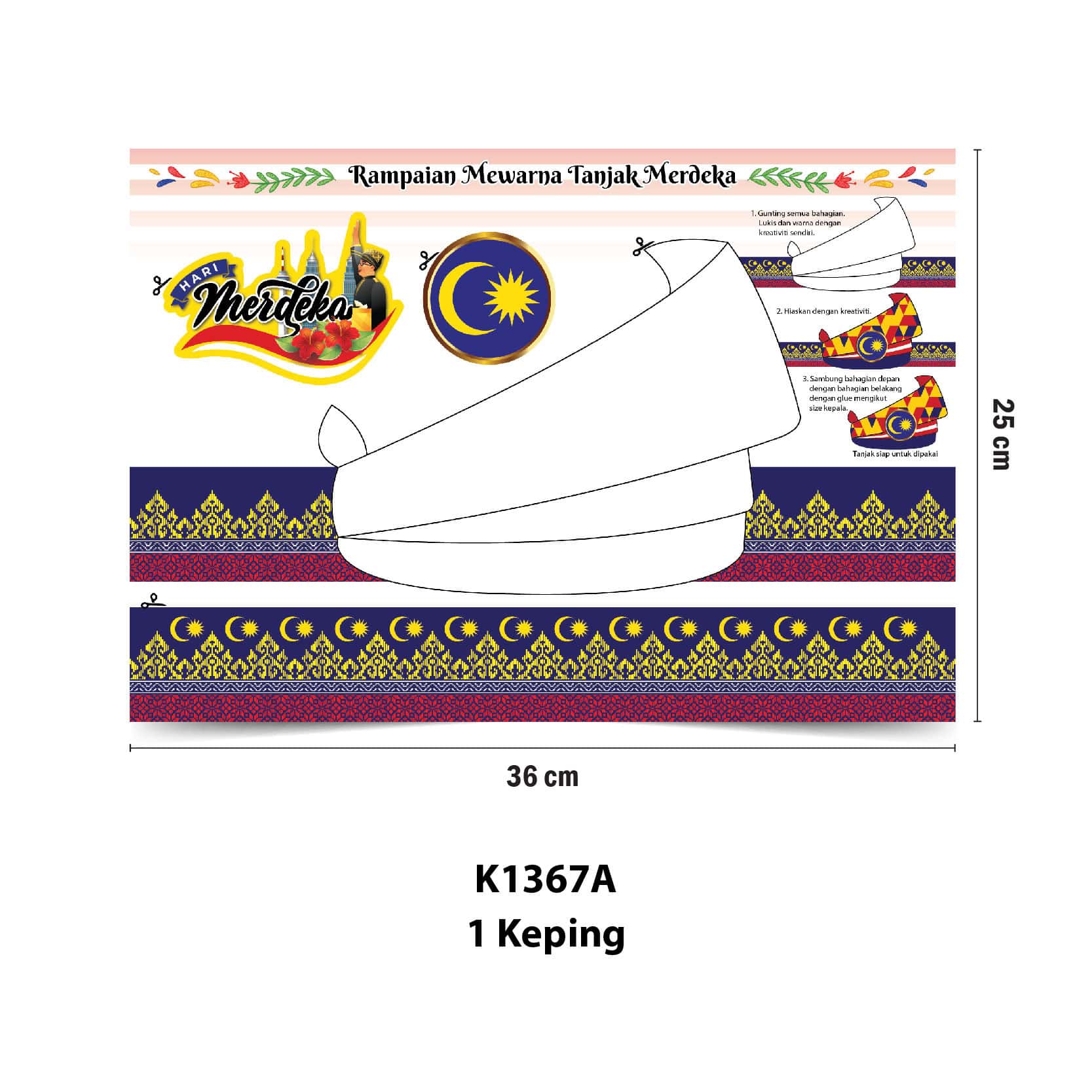 Rampaian Mewarna - Tanjak Merdeka - Image 3