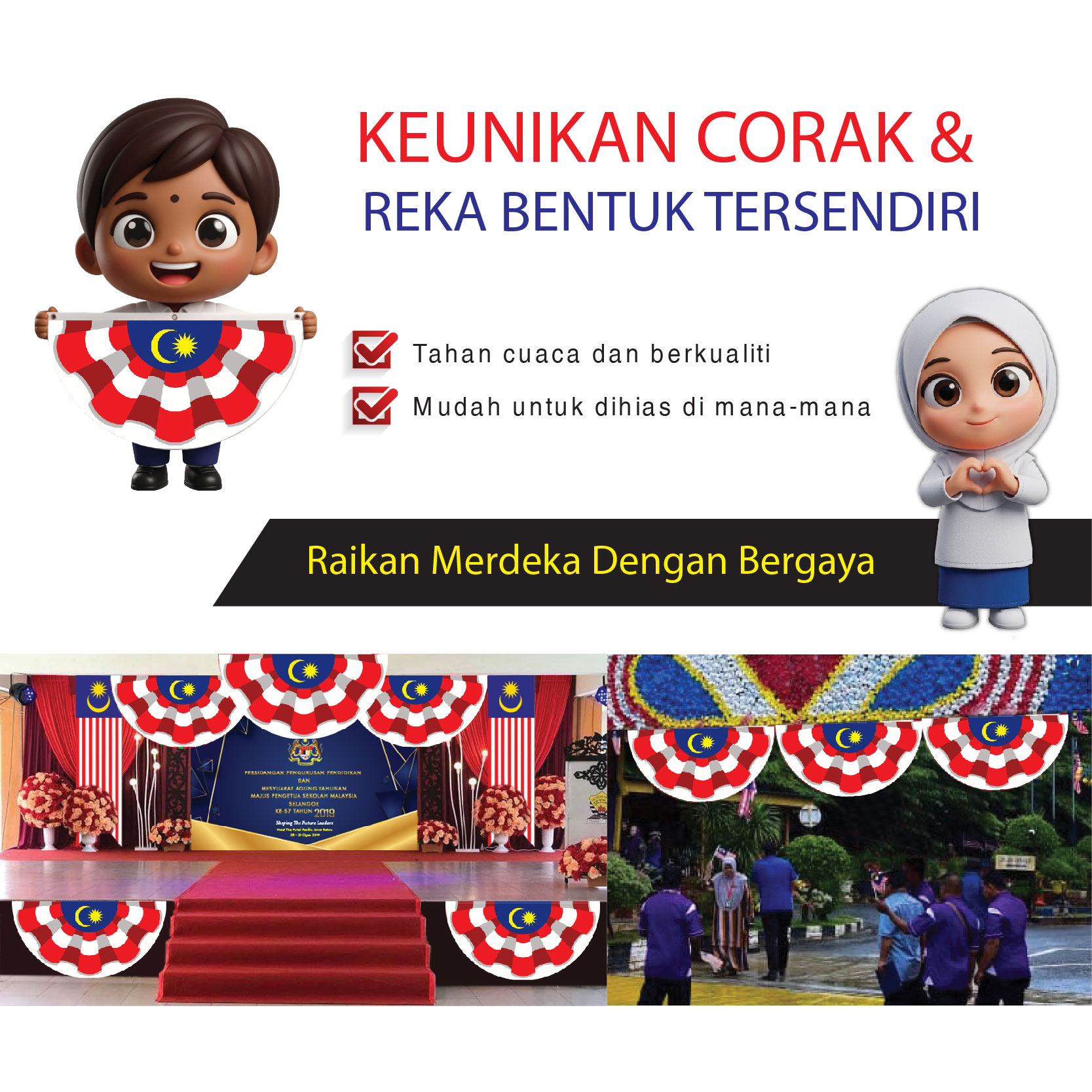 Bendera Semarak Merdeka - Identiti Nasional - Image 2