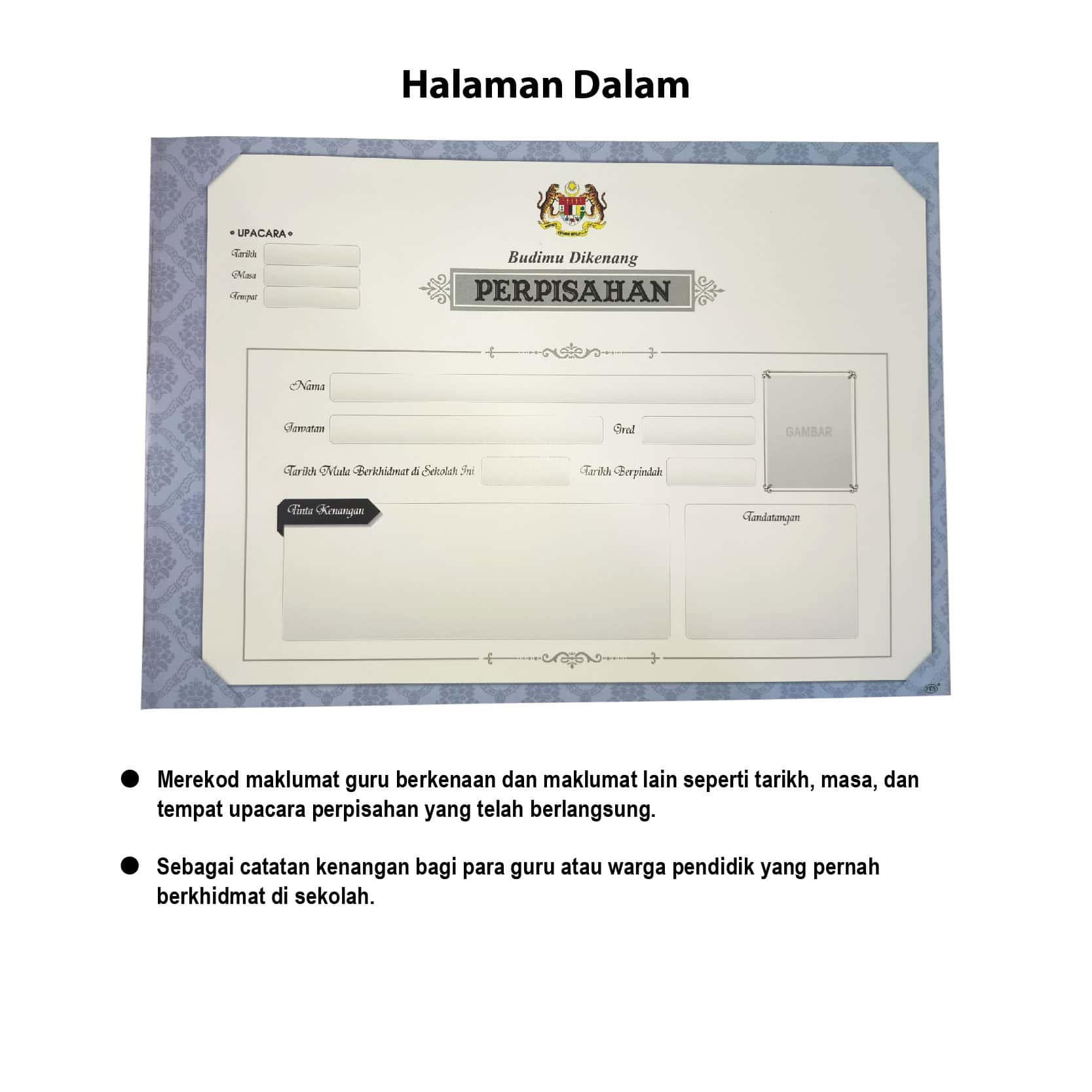 Buku Upacara Perpisahan - Budimu Dikenang - Image 2