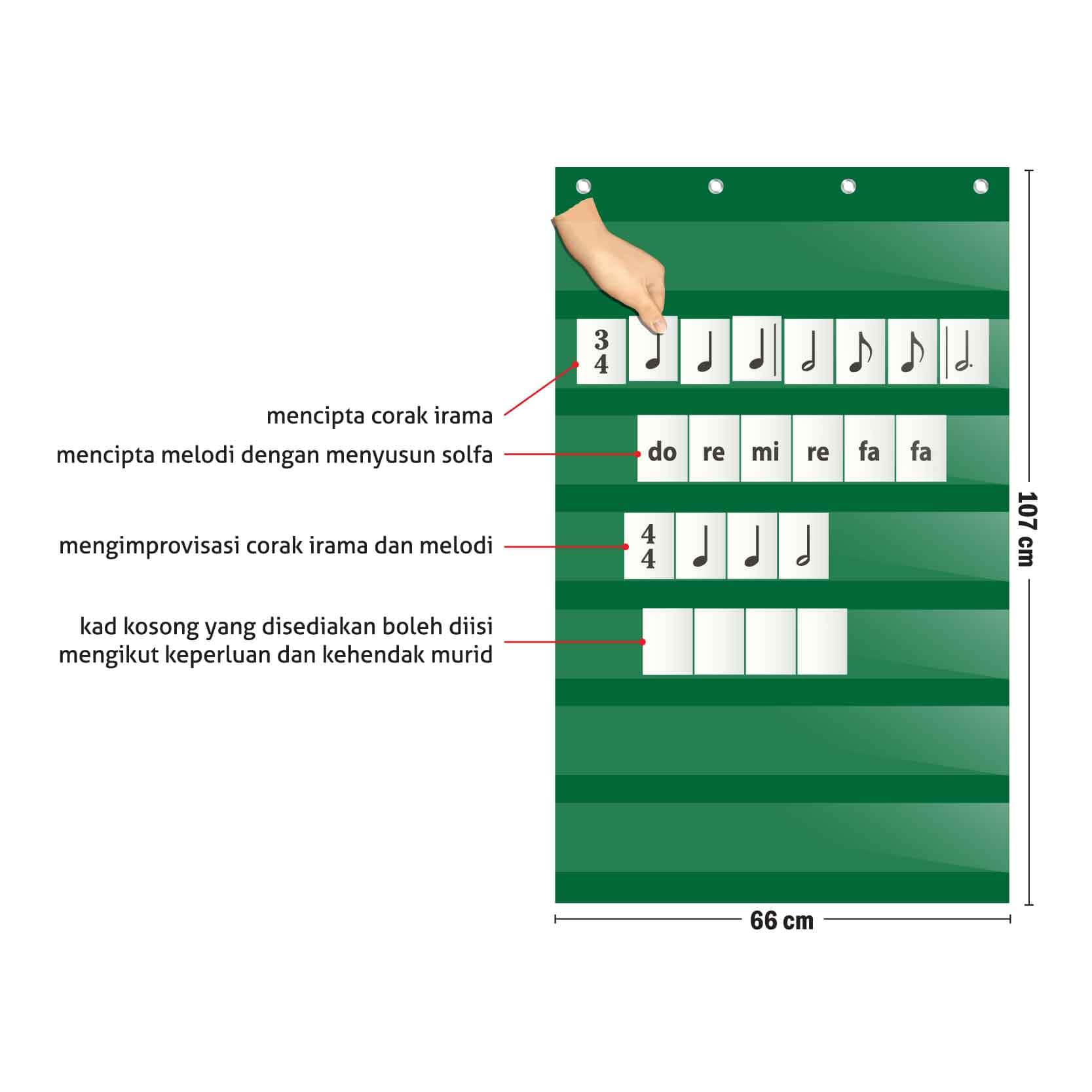 Set Penggantung Ciptaan Irama & Melodi - 音乐创作教学挂袋 - Image 2