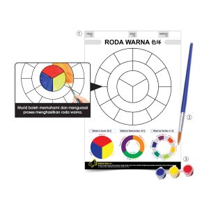Seni Kraf Roda Warna - 色环填色练习