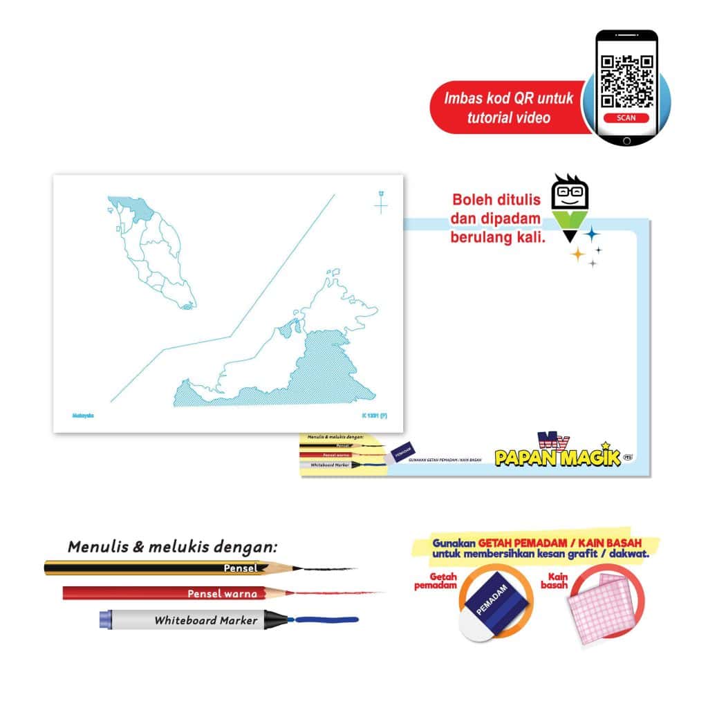 MyPapan Magik Pembelajaran Peta Malaysia