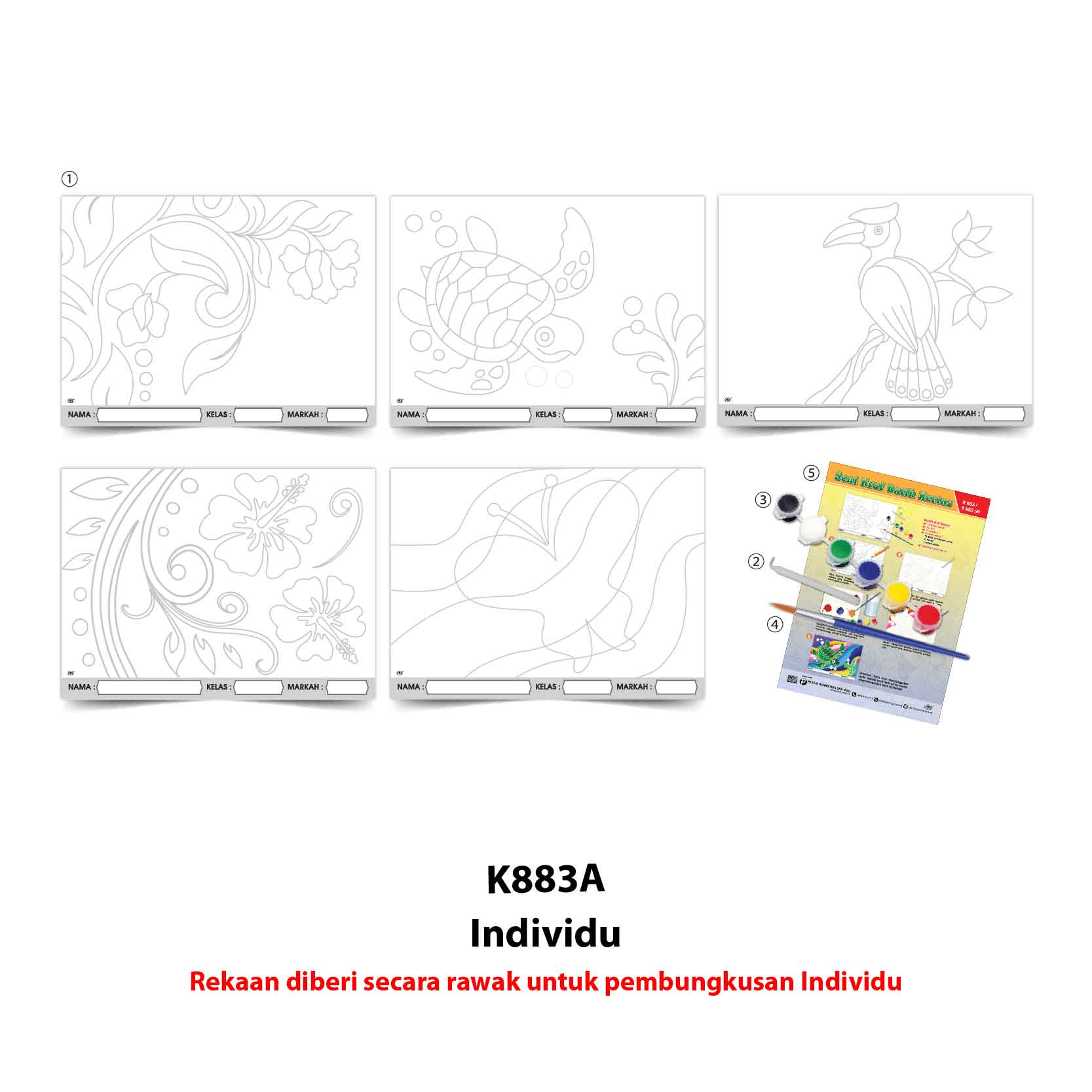 Seni Kraf Batik Kertas (Teknik Resis) - 蜡染巴迪 - Image 2