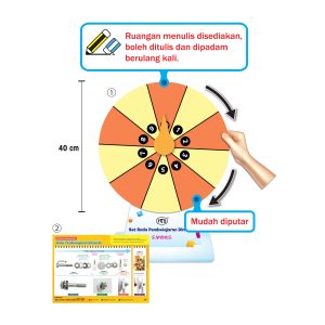 10 Bahagian Dwiwarna Berserta Nombor - 10 格 (双色+数字)