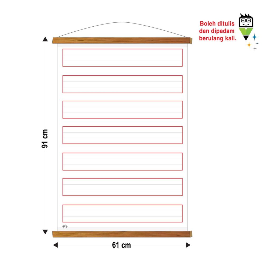 Papan Gulung Pengajaran Abjad