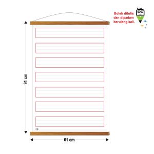 Papan Gulung Pengajaran Abjad