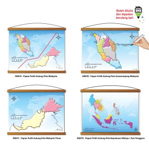 Papan Putih Gulung Peta