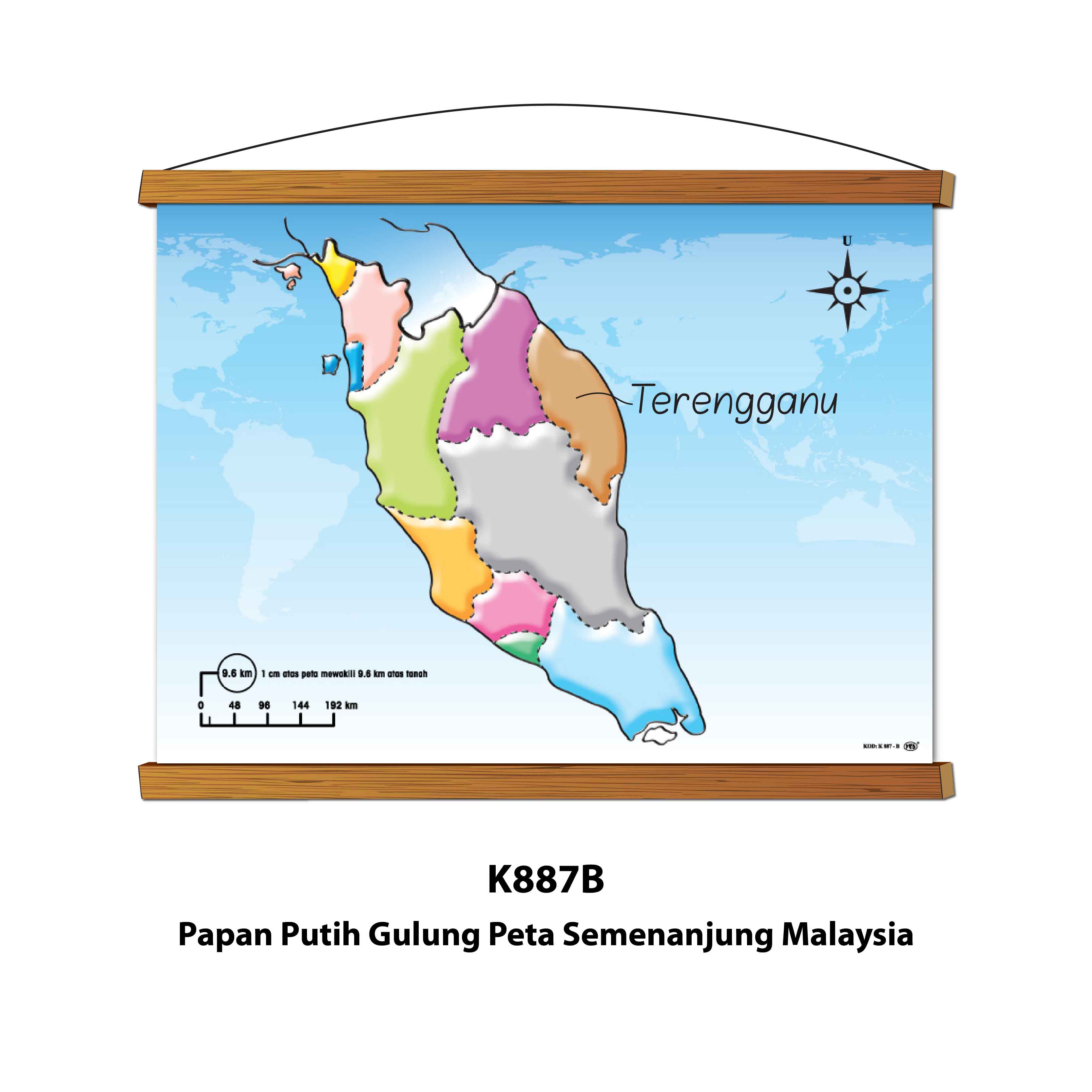 Papan Putih Gulung Peta - Image 3
