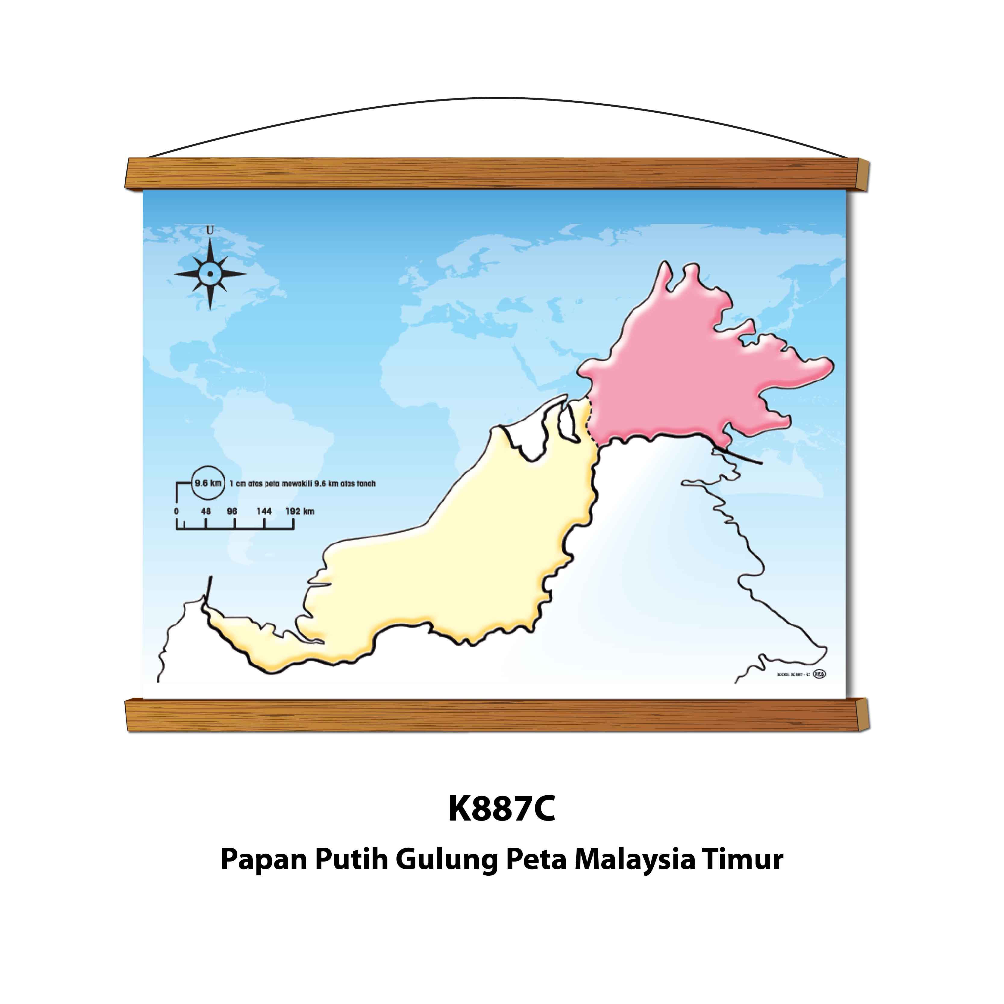 Papan Putih Gulung Peta - Image 4