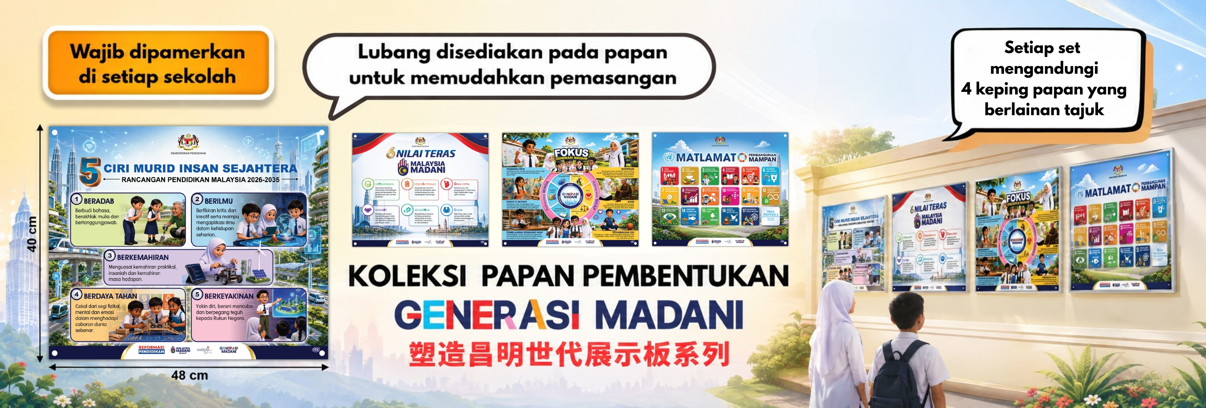 Banner Koleksi Papan Pembentukan GENERASI MADANI