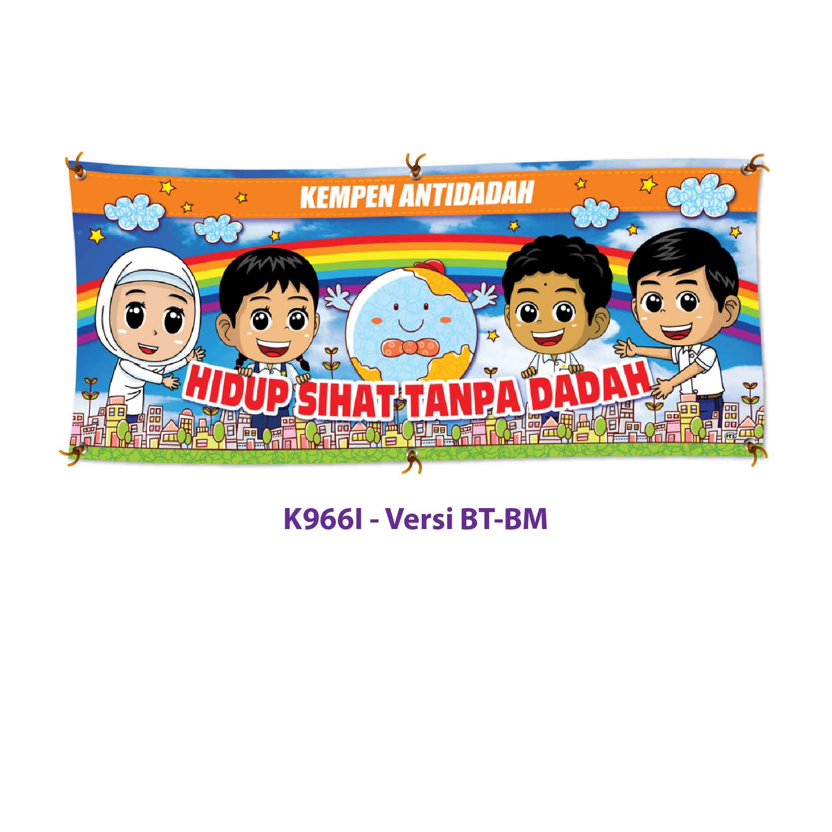 Banner Kempen Antidadah Hidup Sihat Tanpa Dadah - 反毒运动 远离毒品 珍惜生命 - Image 3