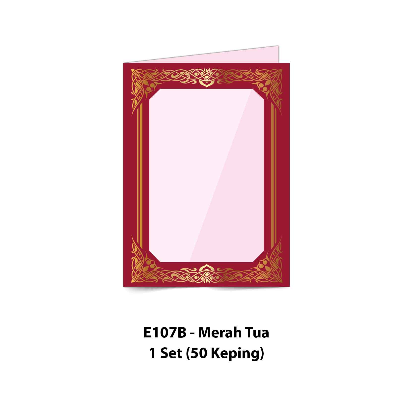 Folder Sijil Eksklusif (Hot Stamping + Window With PVC) - Rekaan Seni Ukiran Motif Flora - Image 5