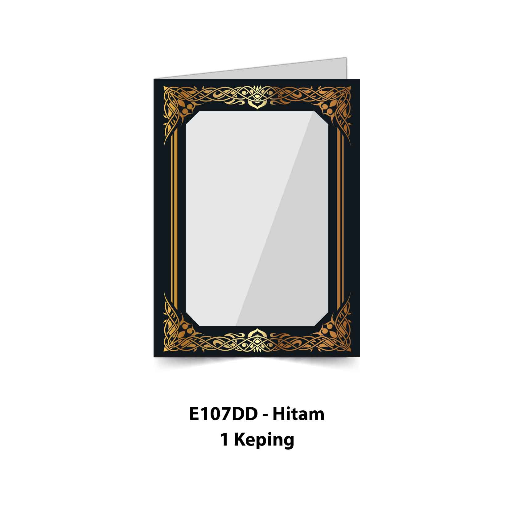 Folder Sijil Eksklusif (Hot Stamping + Window With PVC) - Rekaan Seni Ukiran Motif Flora - Image 8